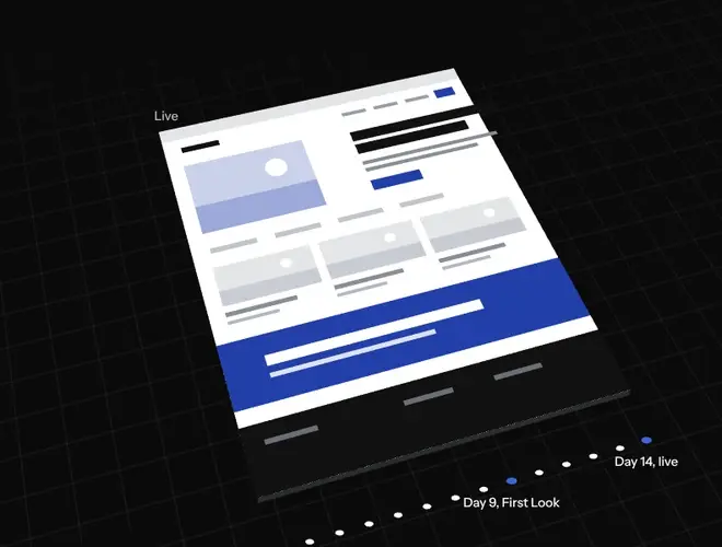 The site at days 10 to 14, revisions and launch